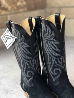 Fenoglio Boot Co Black Victoria Rough-Out Men's Boot -Saddle Rags Sales Store IMG 7157 scaled 1