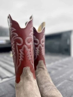 R. Watson Men's Charcoal Rough-Out Boot -Saddle Rags Sales Store IMG 7221 scaled 1