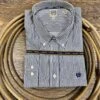 Cinch Men's Royal/White Pinstripe Tencel Button Up