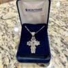 Montana Silversmith Beaded Cross With Blue Flower