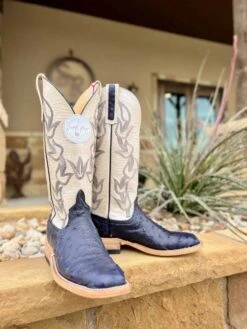 Anderson Bean Women's Navy Full Quill Boot