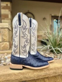 Anderson Bean Women's Navy Full Quill Boot -Saddle Rags Sales Store IMG 8419 scaled 1