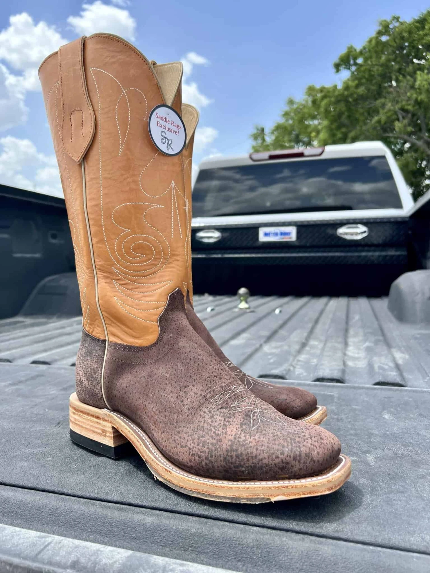 Olathe Men's Chocolate Boar Boot 3 Olathe Men's Chocolate Boar Boot - Image 3