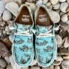 Ariat Hilo Western Aloha Turquoise Paniolo Print