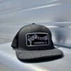 Saddle Rags Cap Gray Herringbone Embroidered Logo Patch