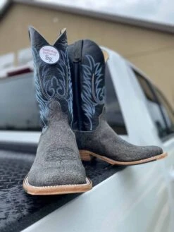 Anderson Bean Men's Grey Safari Cape Buffalo Leather Boot