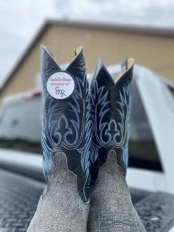 Anderson Bean Men's Grey Safari Cape Buffalo Leather Boot -Saddle Rags Sales Store IMG 8702 1 scaled 1