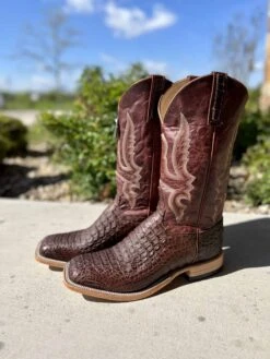Anderson Bean Men's Chocolate Lux Hornback Caiman Boot -Saddle Rags Sales Store IMG 8982 scaled 1