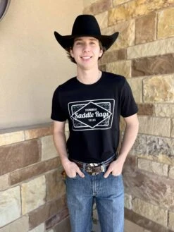 Saddle Rags Tee Black Aztec