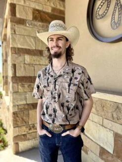 Cinch Camp Tumbleweed Cactus Short Sleeve