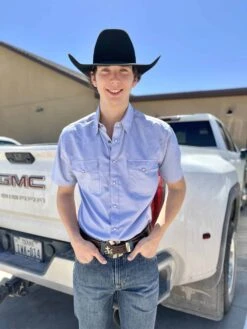 Rumsey Creek Reata Short Sleeve Smoke Grey