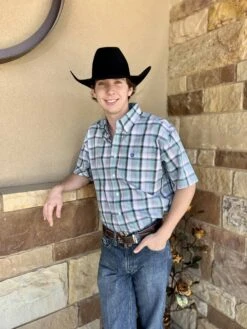 Cinch Men's Classic Short Sleeve Multi Plaid