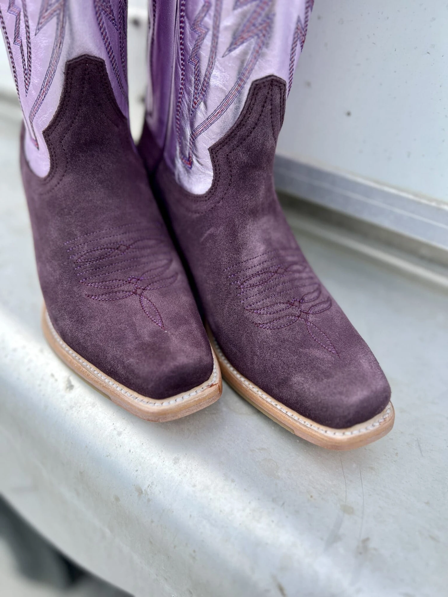 Macie Bean Violet Suede Boot 2 Macie Bean Violet Suede Boot - Image 2