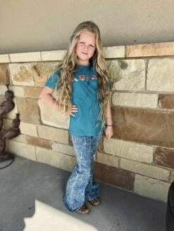 Rock &amp; Roll Girl's Western Print Flare