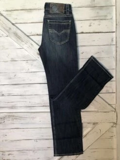 Rock &amp; Roll Denim Pistol Straight Leg Reflex Dark Wash Jean