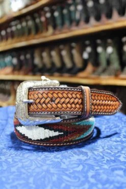 Men's Beaded Multicolor Belt