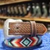 Men's Bright Beaded Belt