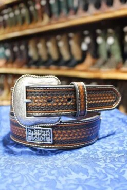 Men's 3 Crosses Concho Belt