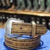 Men's Barbed Wire Border Leather Belt