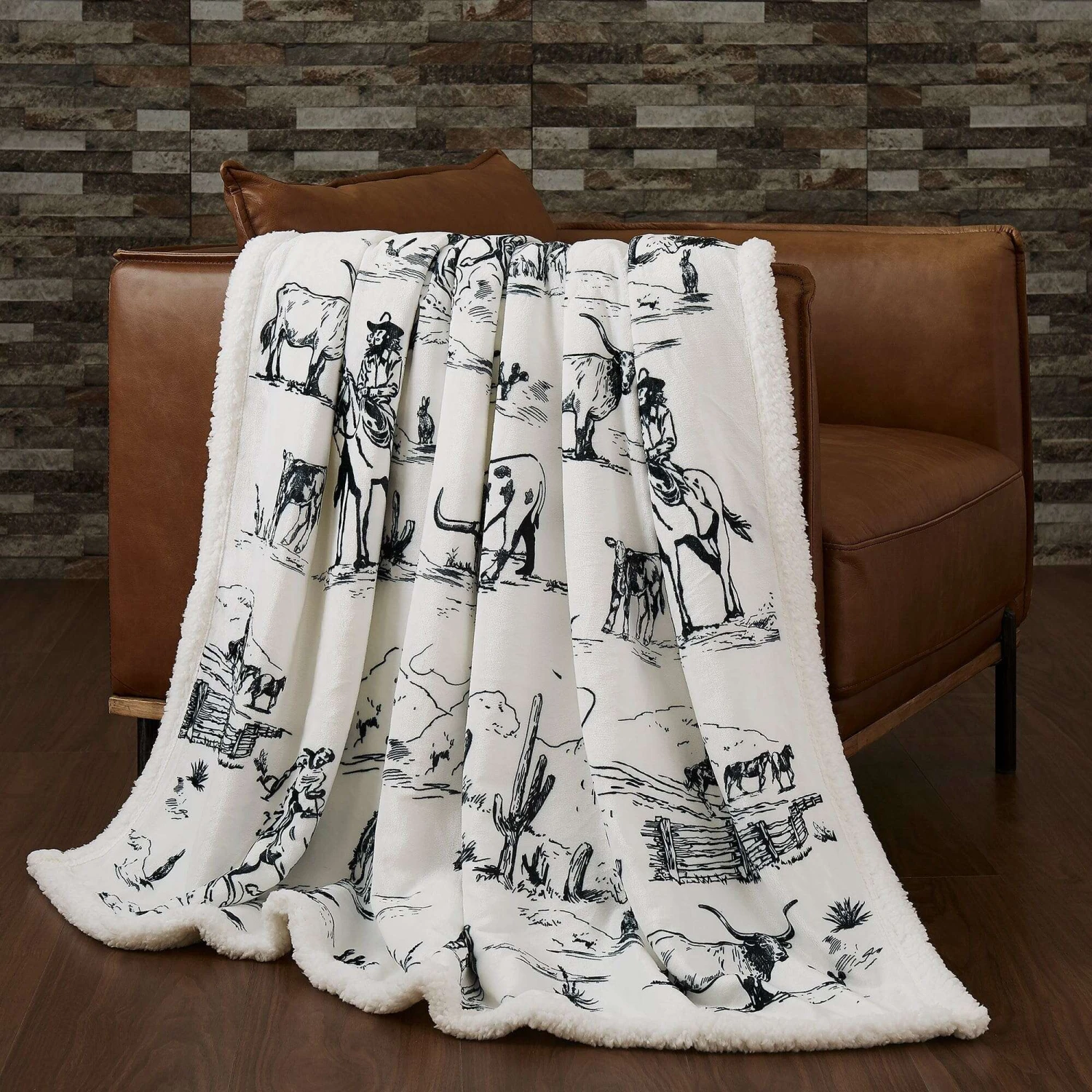 Ranch Life Campfire Throw Blanket 3 Ranch Life Campfire Throw Blanket - Image 3